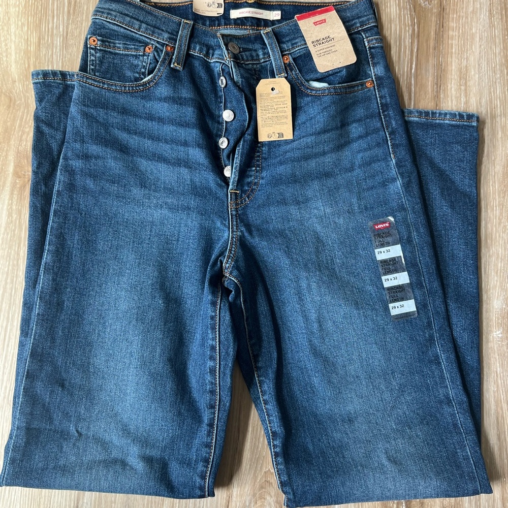 Levi’s Ribcage straight full length NWT